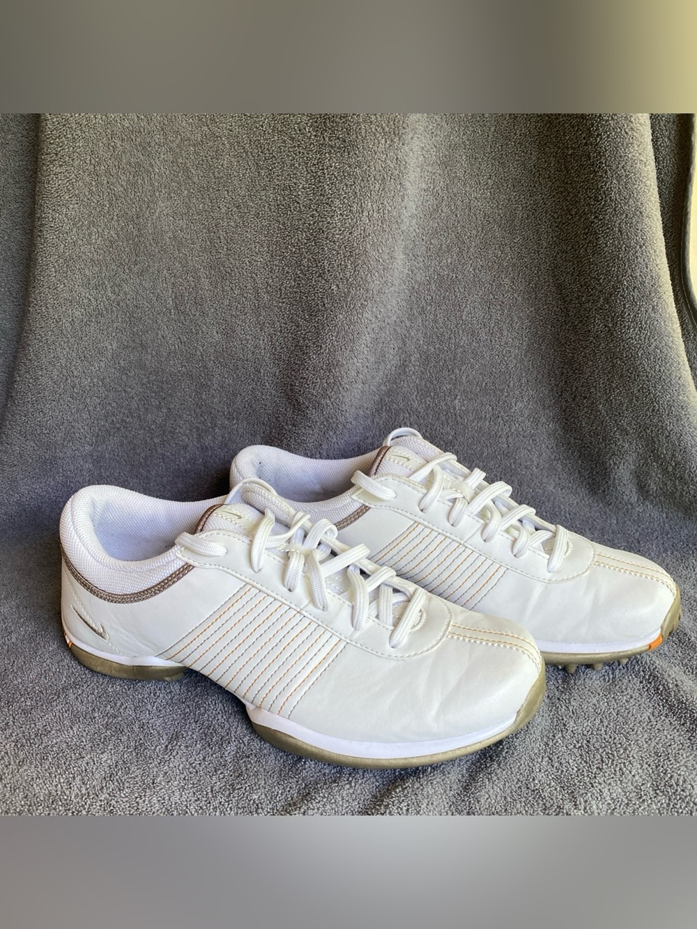Nike Golf Shoes Womens Size 6.5 White Leather Delight 2 Sneakers 335938-121